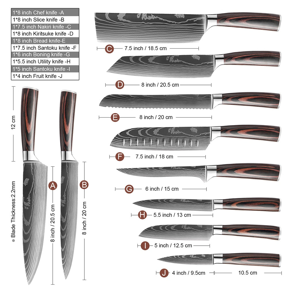 XITUO Chef Kitchen knife Set