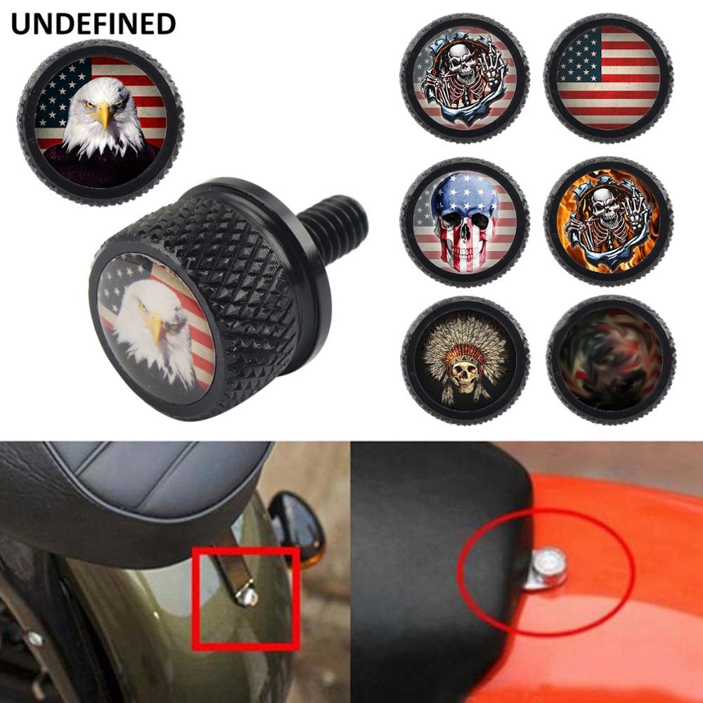 Rear Billet Motorcycle Seat Bolt Tab Screw