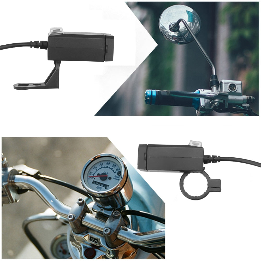 Handlebar Dual USB ports Changer