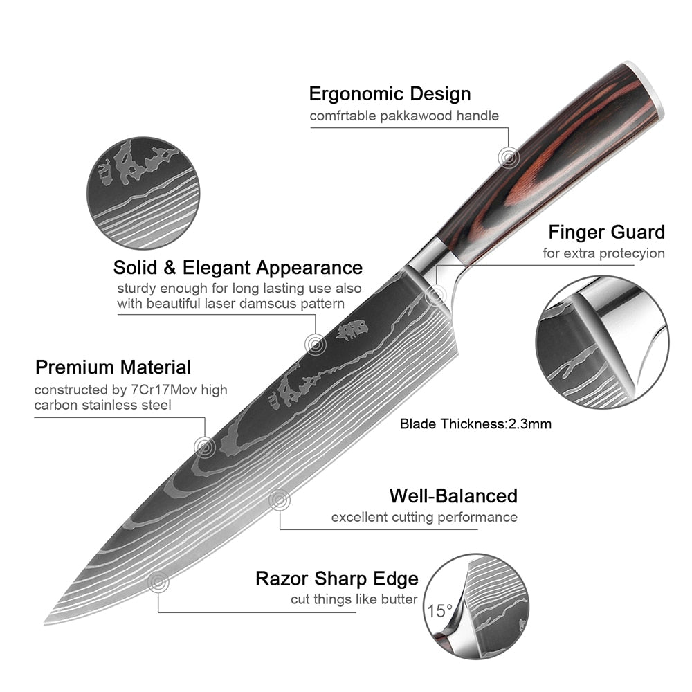 XITUO Chef Kitchen knife Set