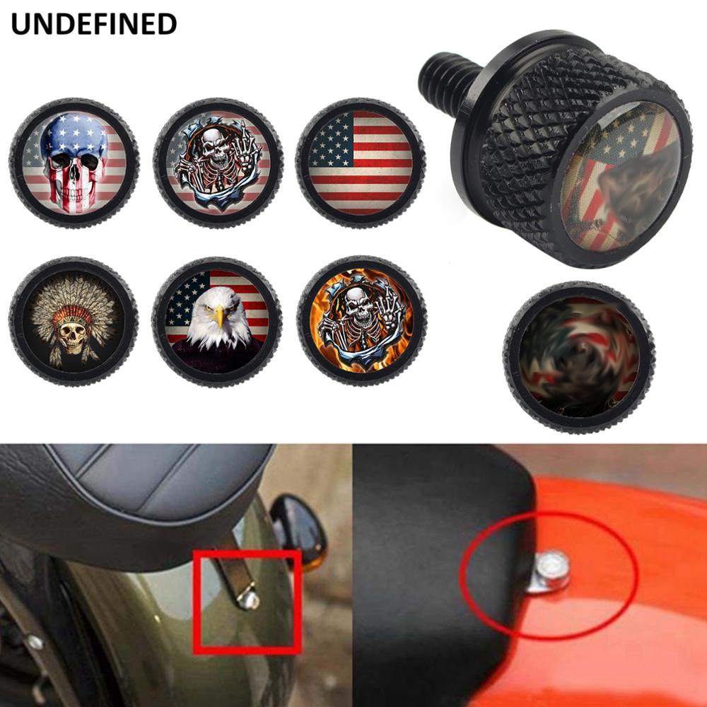 Rear Billet Motorcycle Seat Bolt Tab Screw