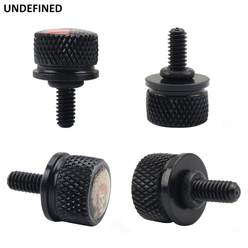 Rear Billet Motorcycle Seat Bolt Tab Screw