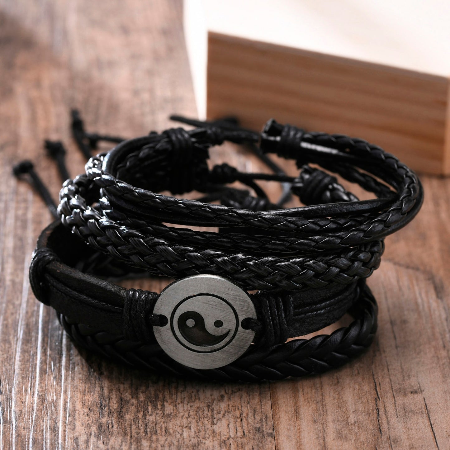 Vnox 4Pcs/ Set Braided Wrap