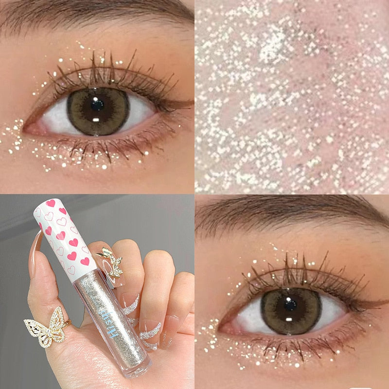 Liquid Eye Shadow Monochromatic Glitter Brighten