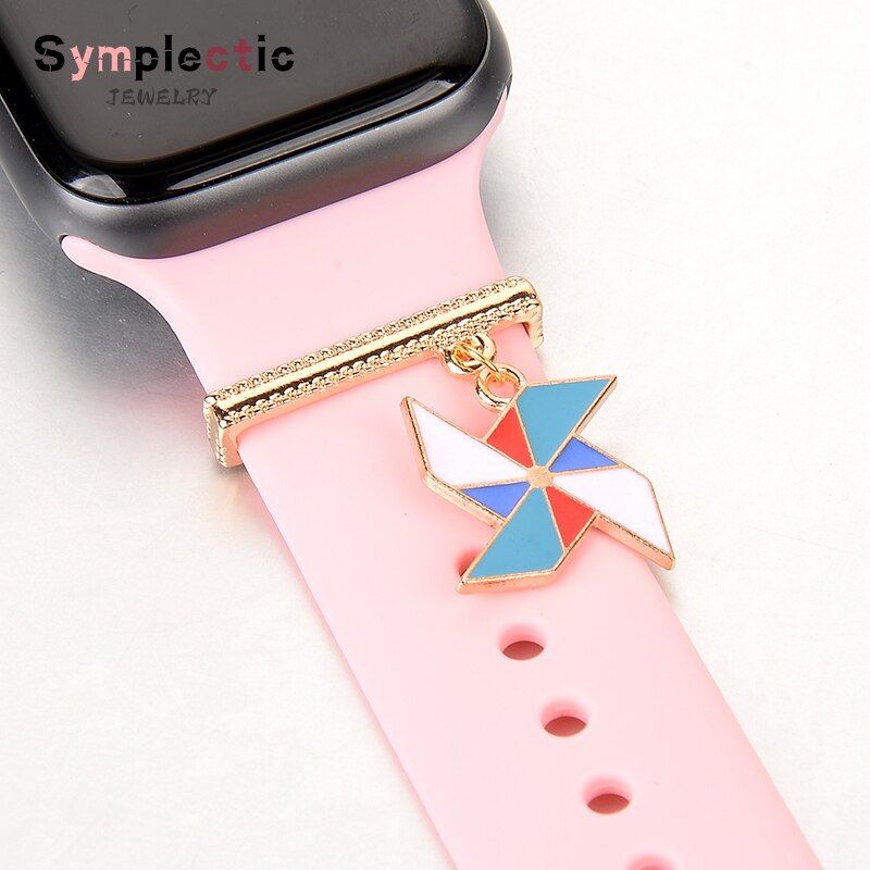 Rainbow Snowflake Smart Watch Charms