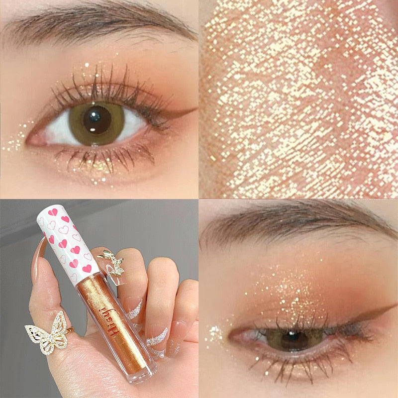 Liquid Eye Shadow Monochromatic Glitter Brighten