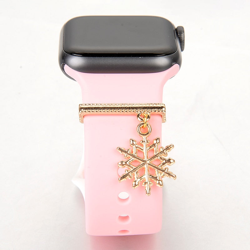 Rainbow Snowflake Smart Watch Charms