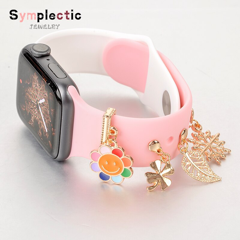 Rainbow Snowflake Smart Watch Charms