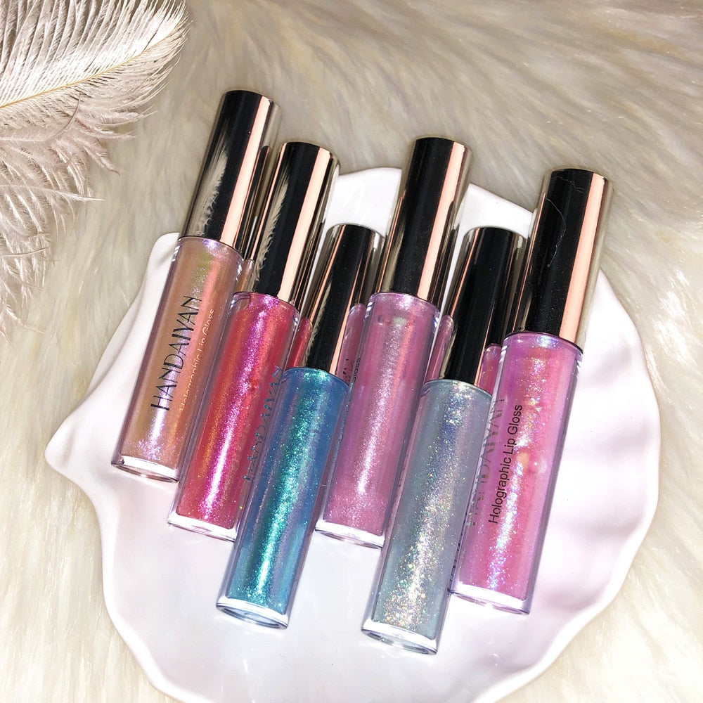 6 Colors Laser Holographic Gloss Liquid Lipstick