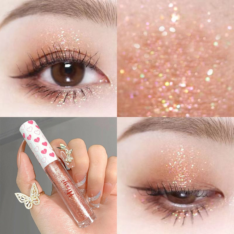 Liquid Eye Shadow Monochromatic Glitter Brighten