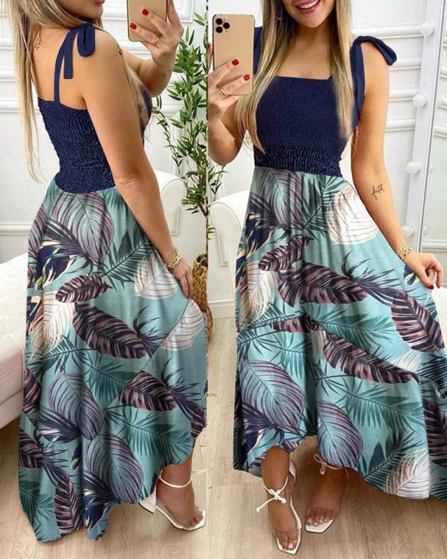 Spaghetti Strap Floral Dress