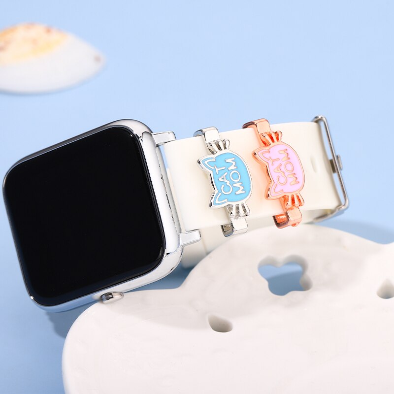 Cat Mom Cartoon Watchband Charms