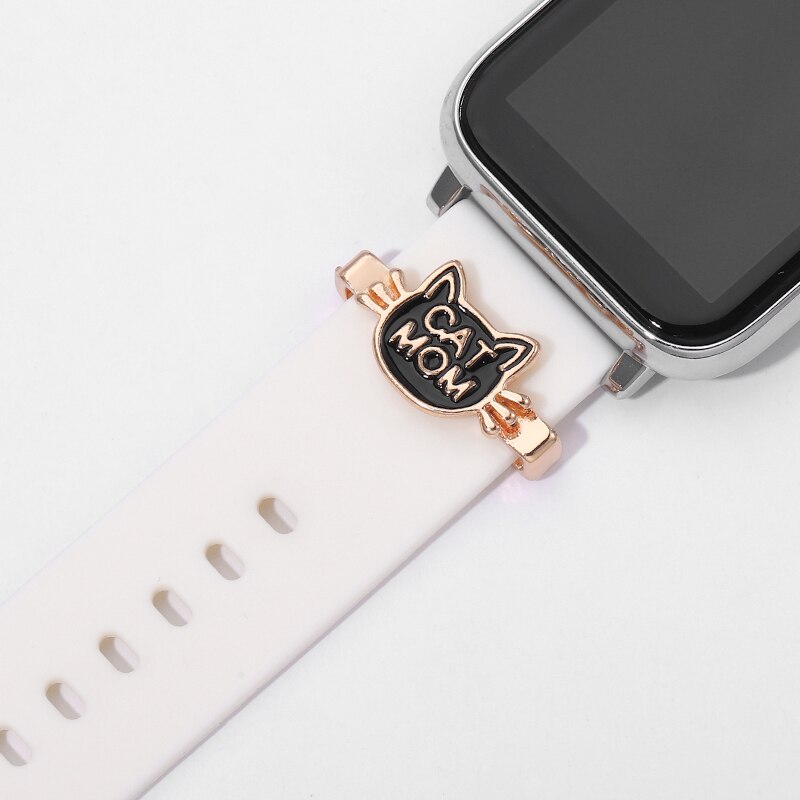 Cat Mom Cartoon Watchband Charms