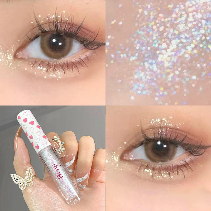 Liquid Eye Shadow Monochromatic Glitter Brighten