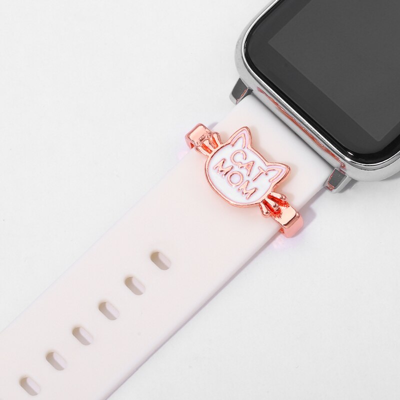 Cat Mom Cartoon Watchband Charms
