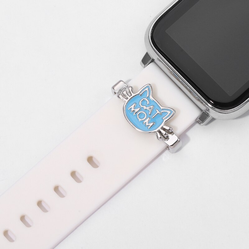 Cat Mom Cartoon Watchband Charms