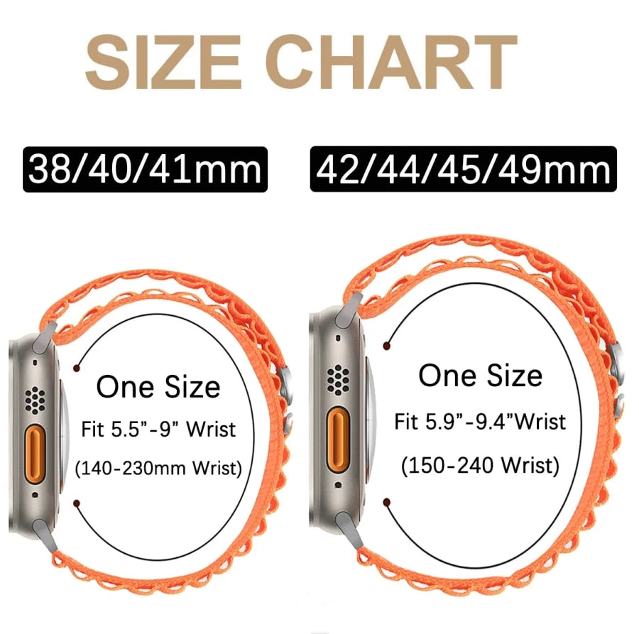 Alpine Loop Nylon Sport Strap for Apple watch band