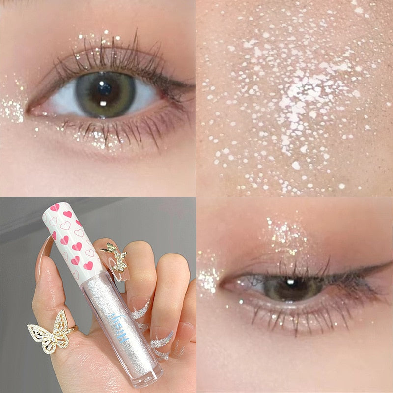 Liquid Eye Shadow Monochromatic Glitter Brighten