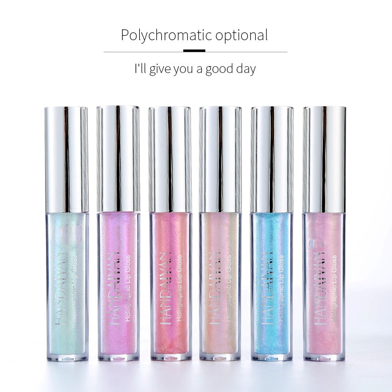 6 Colors Laser Holographic Gloss Liquid Lipstick