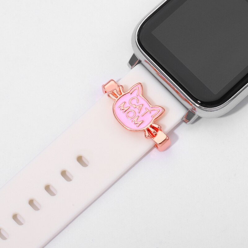 Cat Mom Cartoon Watchband Charms