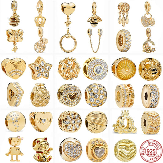 Silver Golden Bracelets Charm