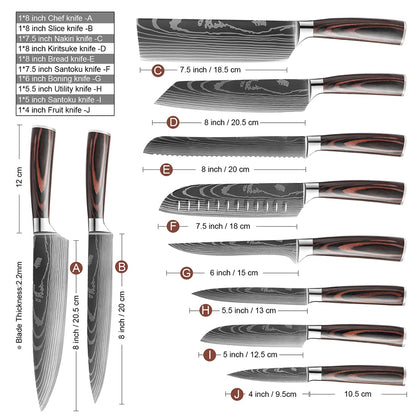 XITUO Chef Kitchen knife Set