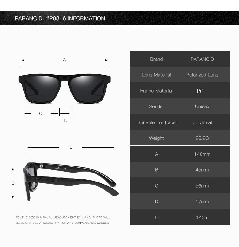 PARANOID P8816 Vintage Sunglass