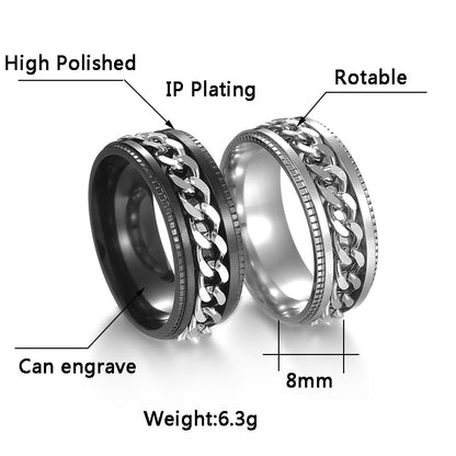 Stainless Steel Rotatable Ring