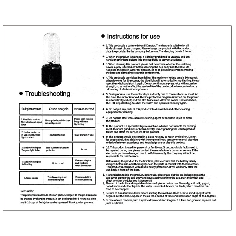 Portable Smoothie Blender