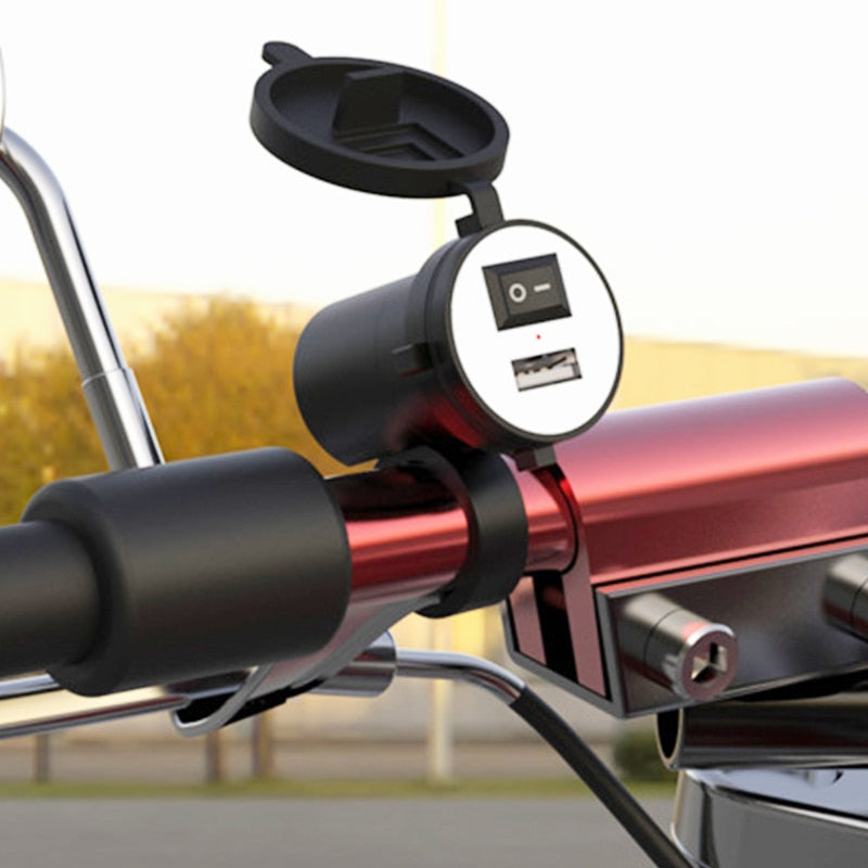 Motorcycle Handlebar USB Charger