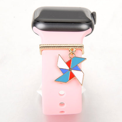 Rainbow Snowflake Smart Watch Charms