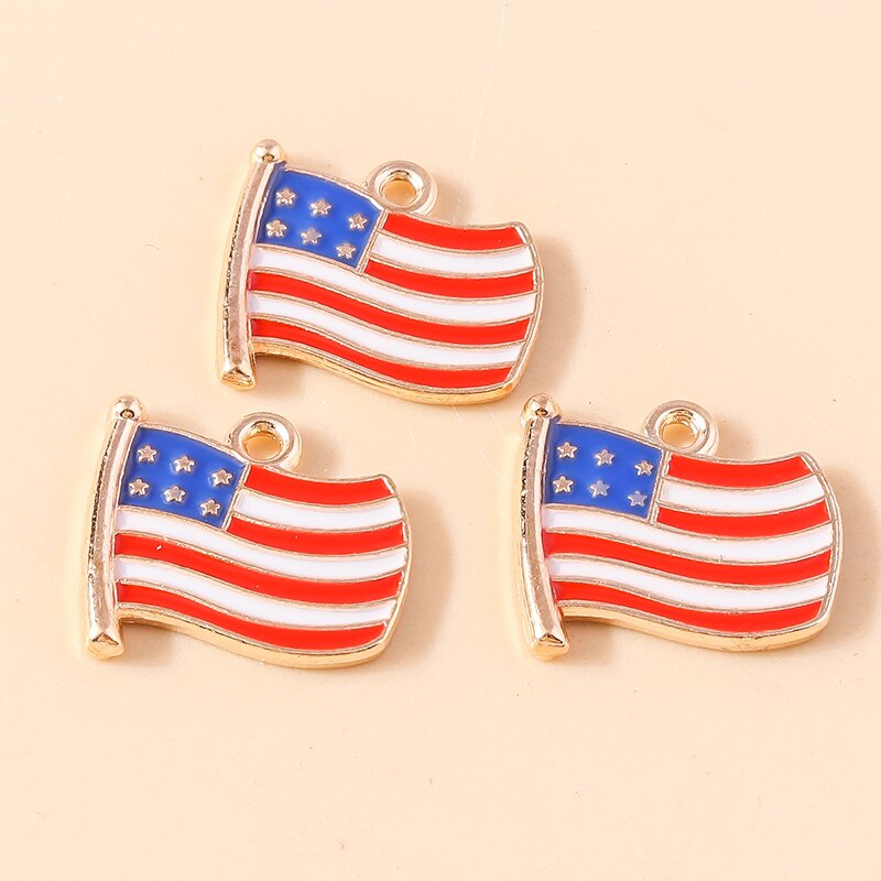 10pcs Charms American Love