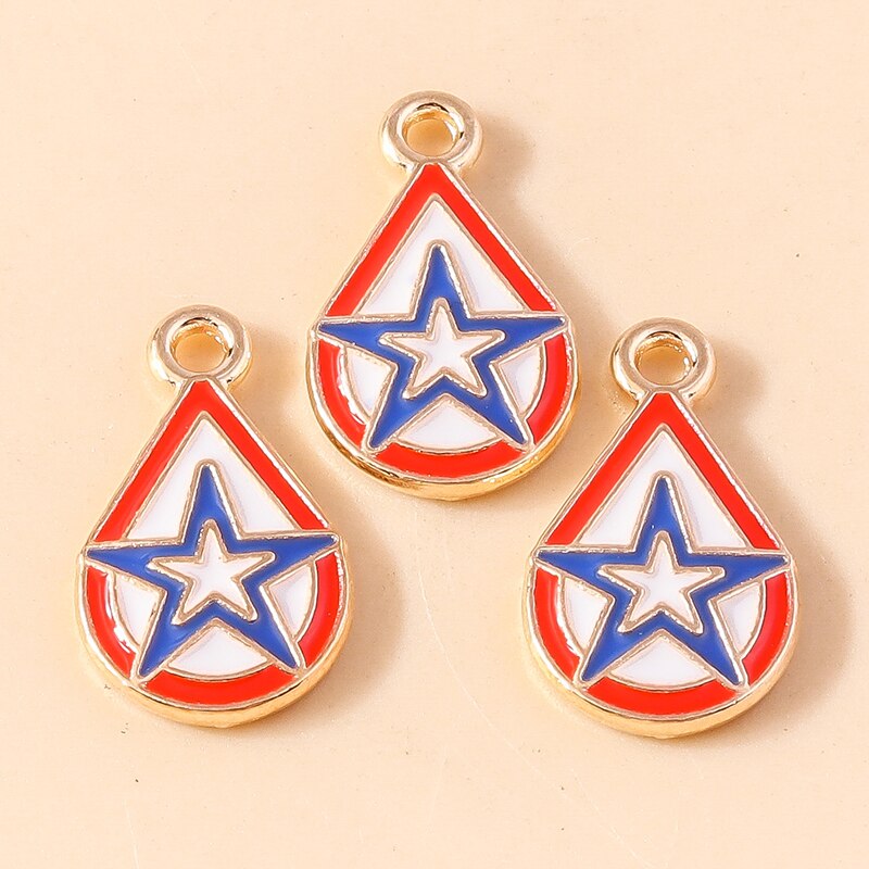 10pcs Charms American Love