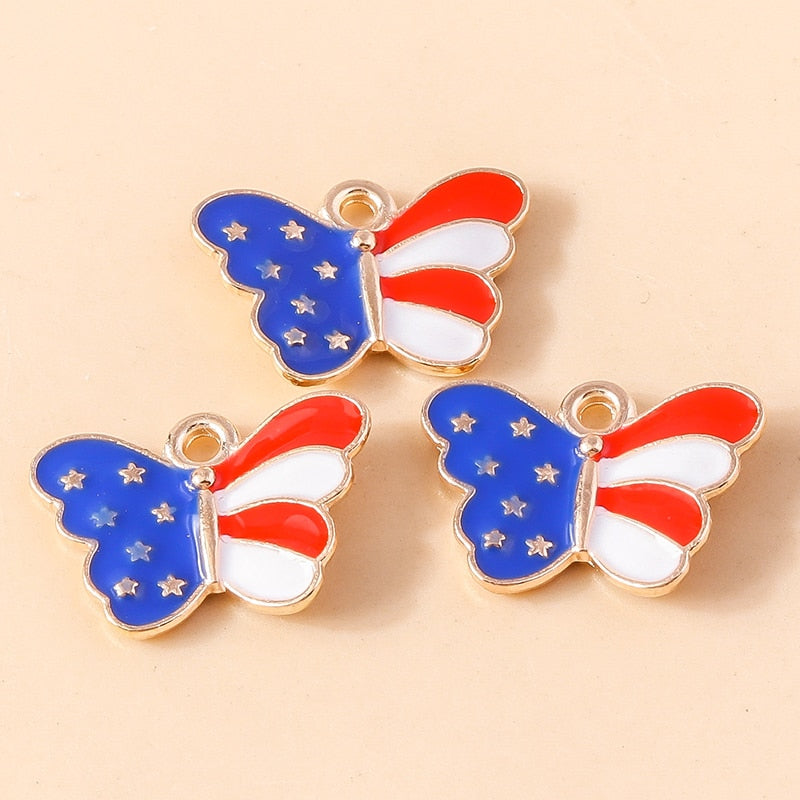 10pcs Charms American Love