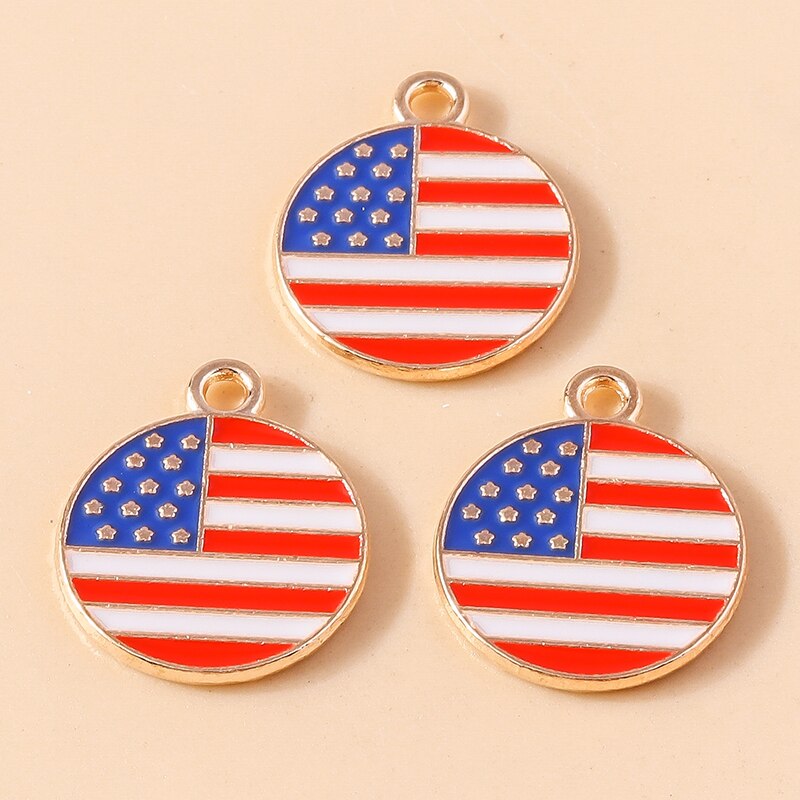 10pcs Charms American Love