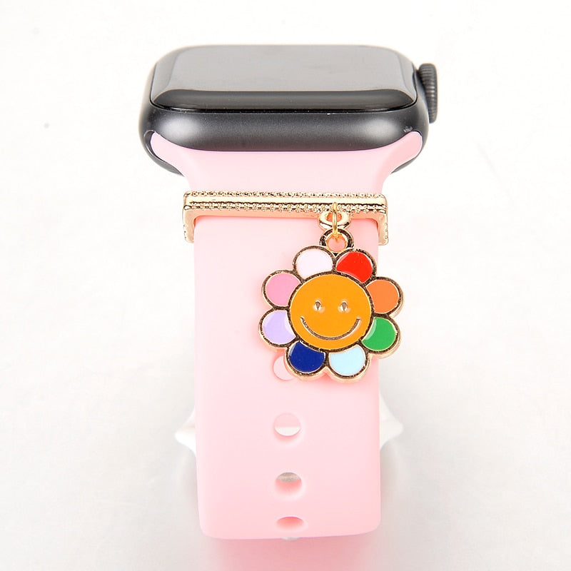 Rainbow Snowflake Smart Watch Charms