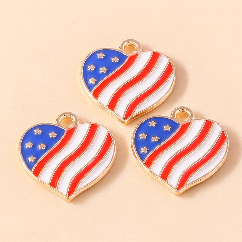 10pcs Charms American Love