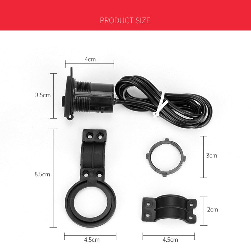 Motorcycle Handlebar USB Charger