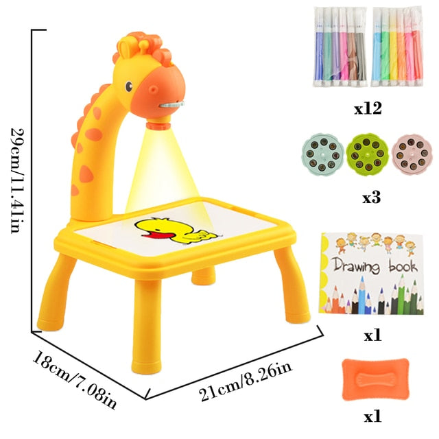 Kids Painting Board LED Projector