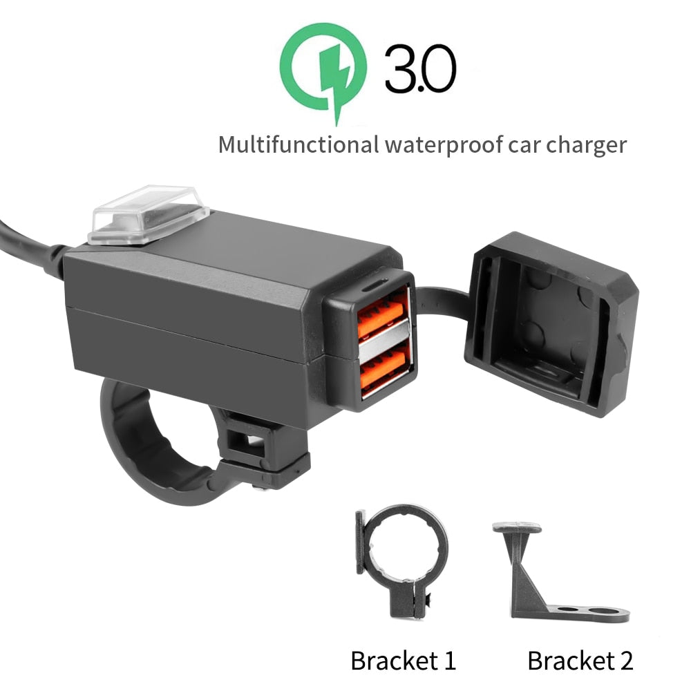 Handlebar Dual USB ports Changer