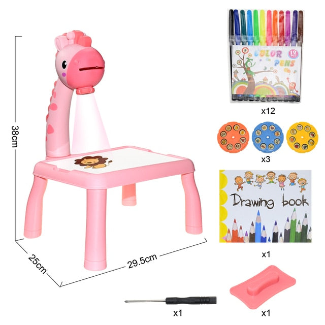 Kids Painting Board LED Projector