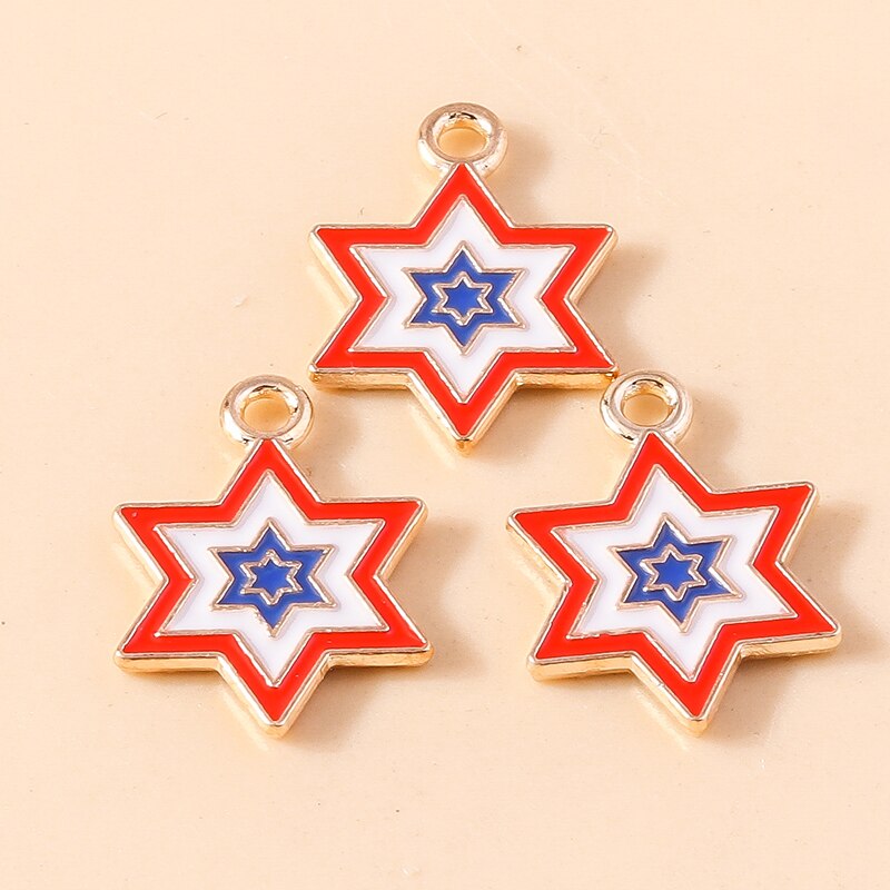 10pcs Charms American Love