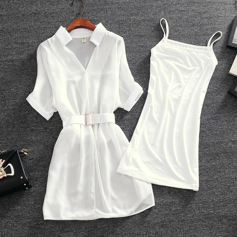 2-Pieces Chiffon Dress